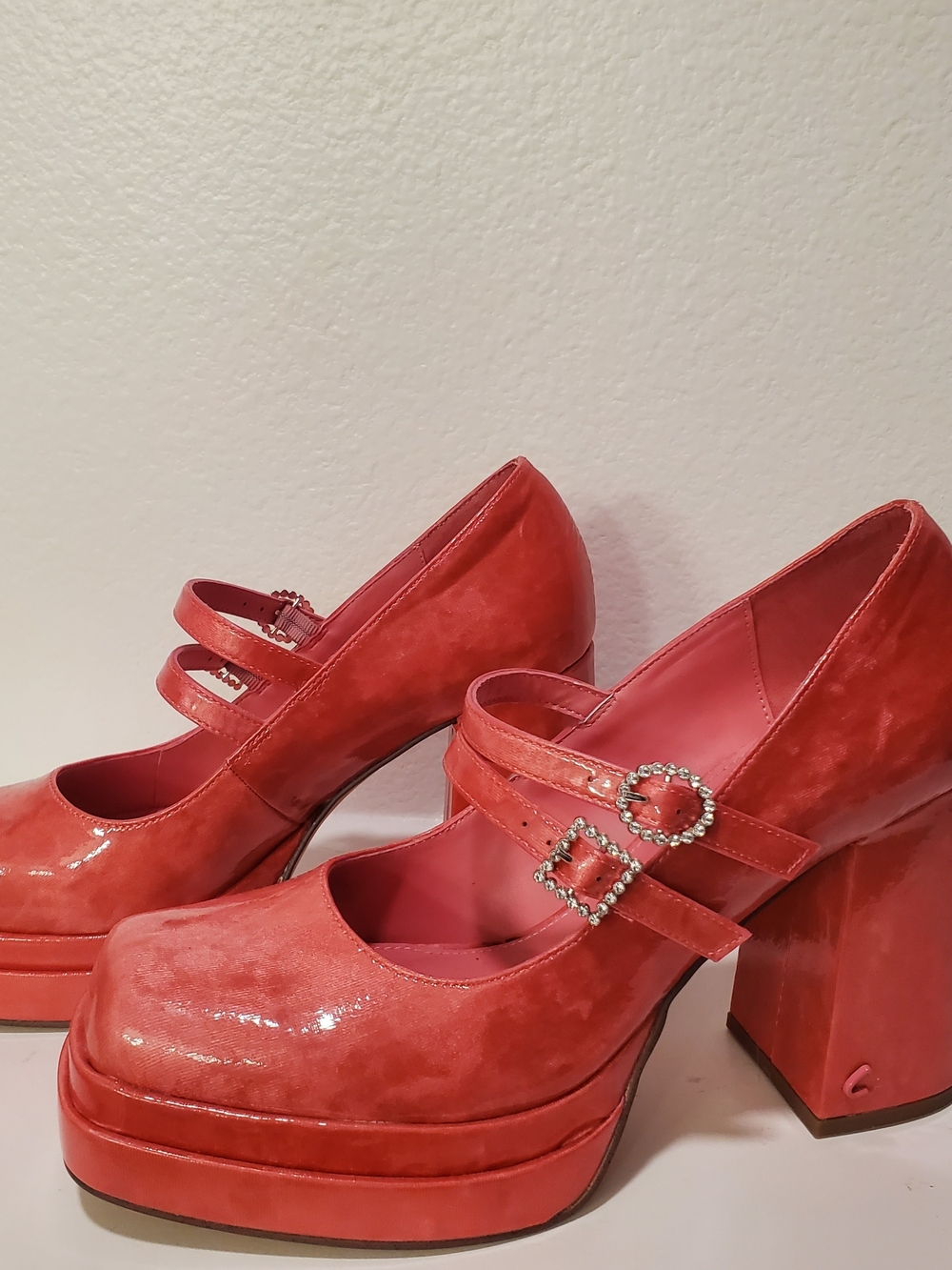 NWOB Circus by Sam Edelman Punk Pink Mary Jane Platfoem Heels, Women's Size 8.5